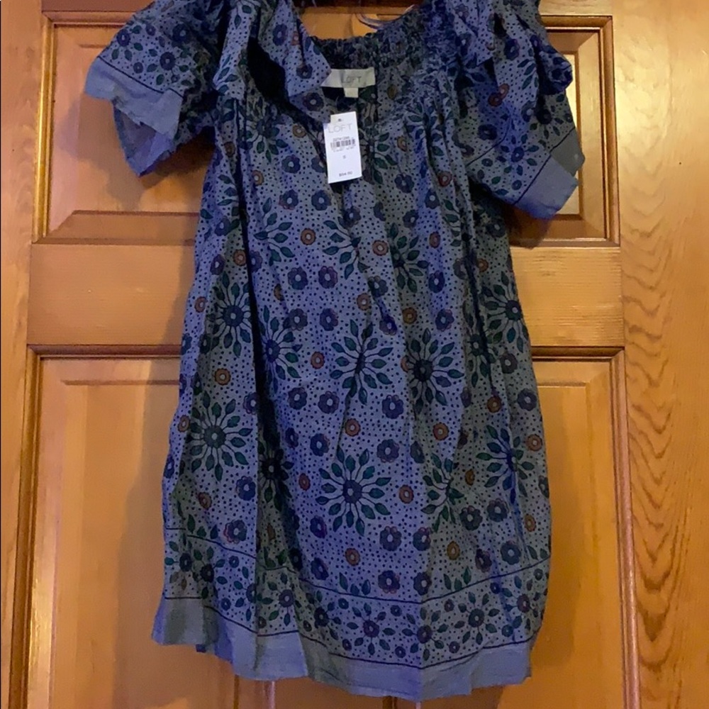 NWT Boho Off Shoulder Flowy Top 100% Cotton